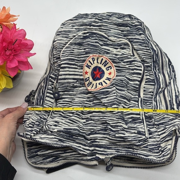 Kipling Navy Blue Cream Convertible Packable Backpack MCB7186M main image 6